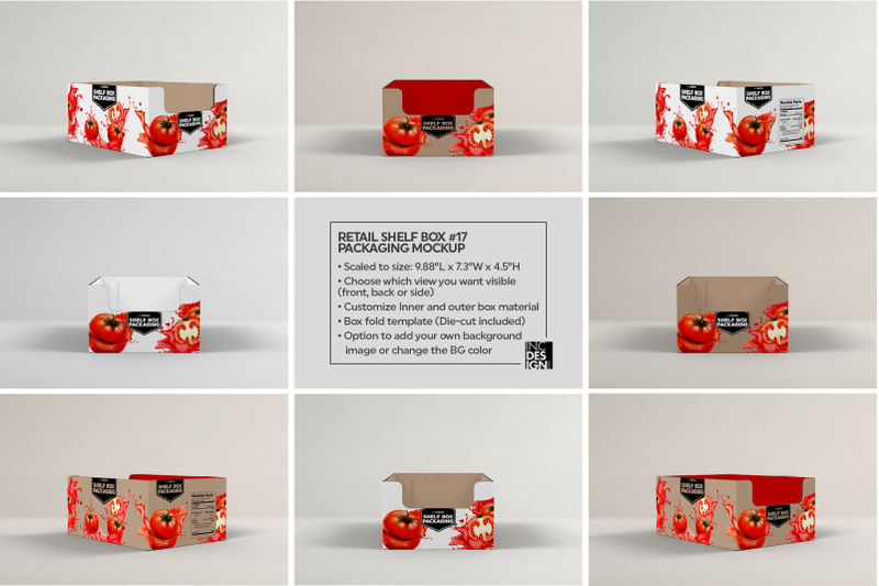 Download Retail Shelf Box 17 Packaging Mockup By INC Design Studio | TheHungryJPEG.com
