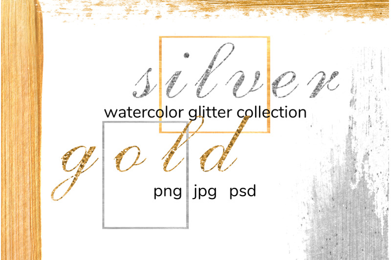 watercolor-gold-and-silver-glitter