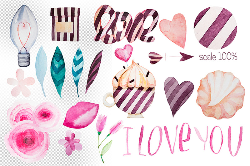 love-and-sweets-watercolor-set