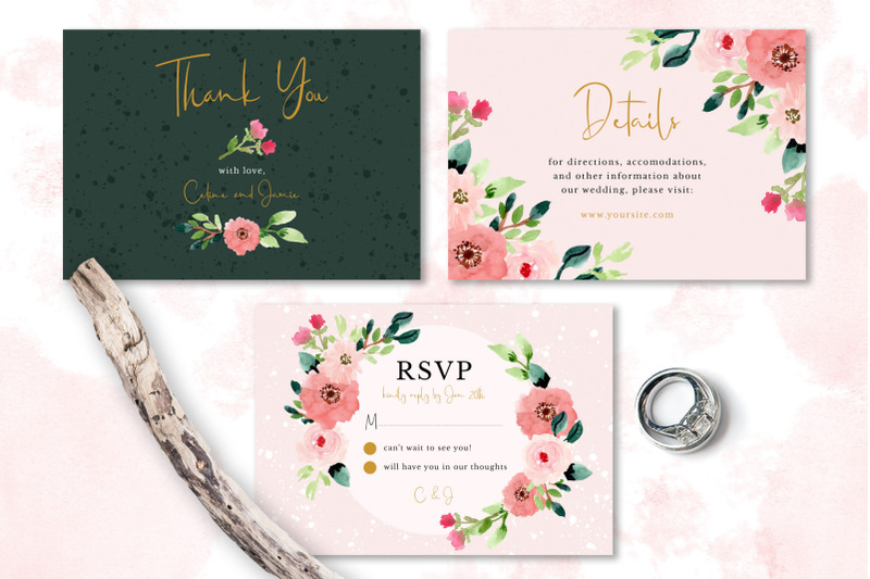 sweet-floral-wedding-invitation-set