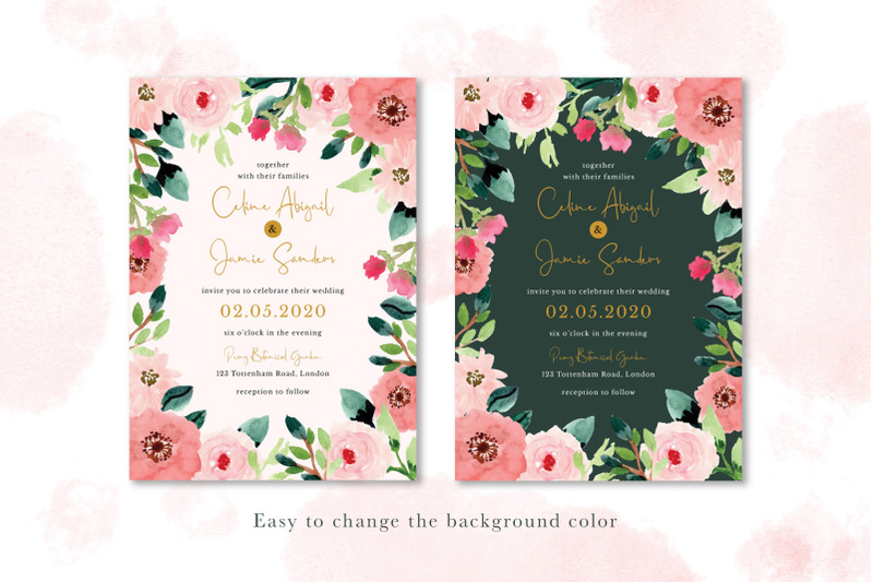 sweet-floral-wedding-invitation-set