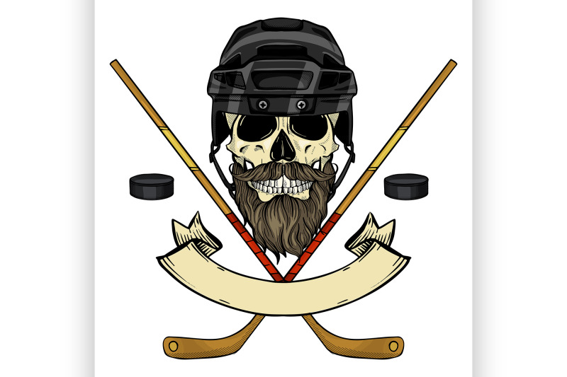 hockey-player-skull