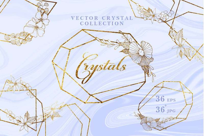 vector-collection-of-crystal-shapes