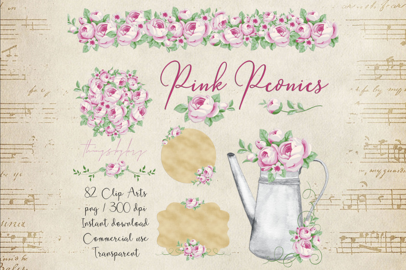 82-romantic-pink-peony-clip-arts-peony-border-bouquet-garden-clip-arts