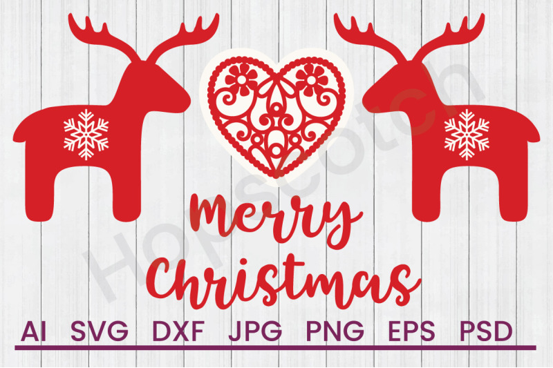 scandi-merry-christmas-reindeer-border-svg-file-dxf-file