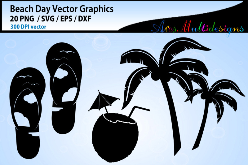 beach-day-vector-graphics-beach-day-silhouette-svg-doodle
