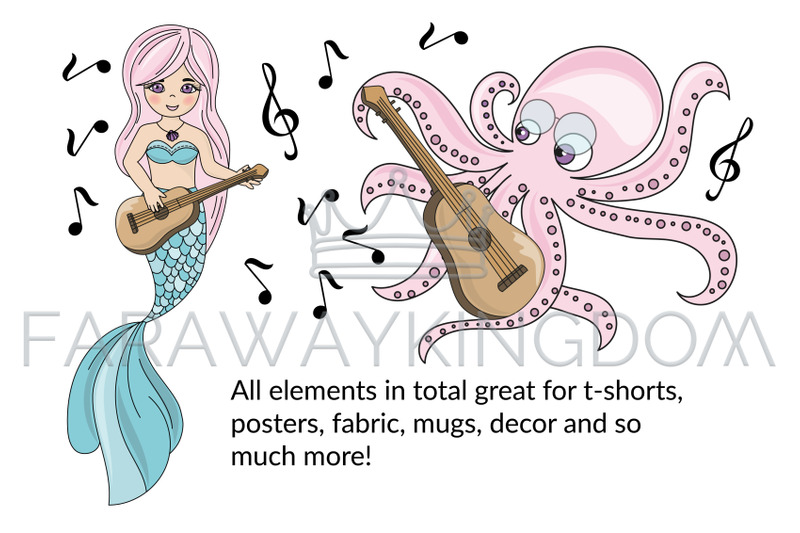mermaid-school-underwater-vector-illustration-animation-set