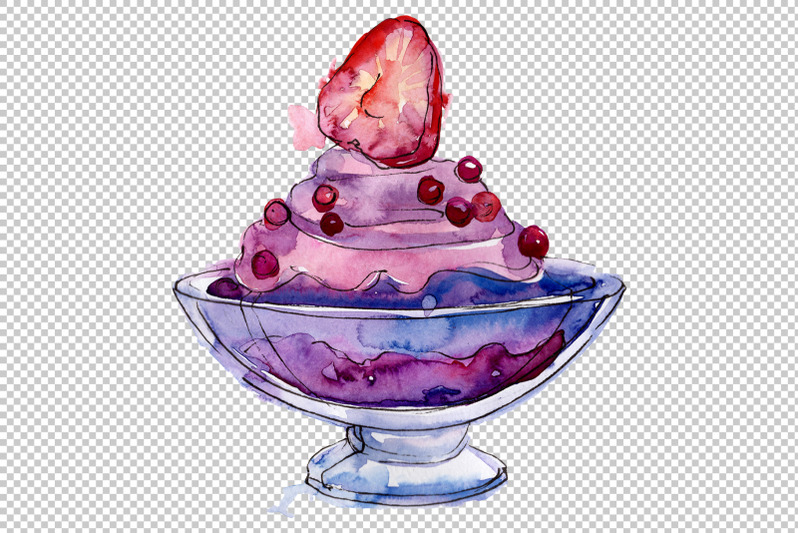dessert-watercolor-png
