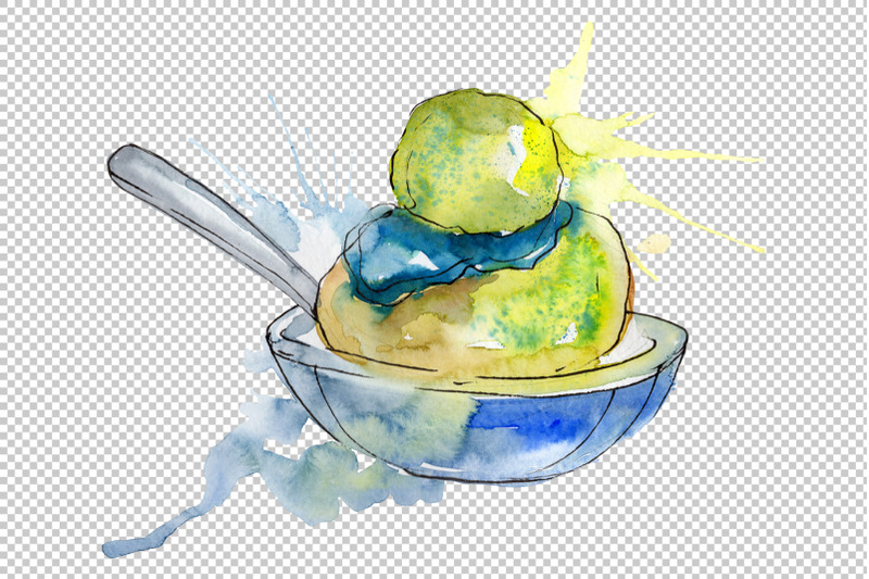 dessert-appetizing-watercolor-png