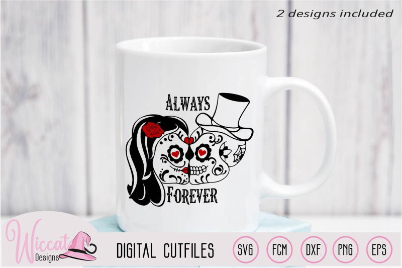 sugar-skull-valentine-couple-svg-day-of-the-dead-forever-and-always