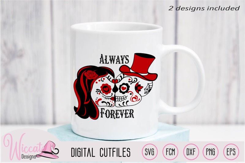 sugar-skull-valentine-couple-svg-day-of-the-dead-forever-and-always