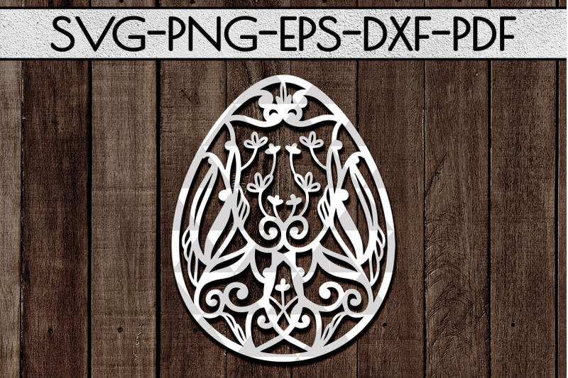 Download Dragon Egg Papercut Template, Easter Egg Pattern SVG, DXF ...