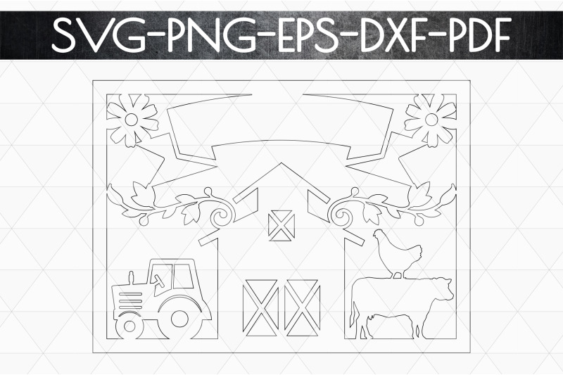 customizable-farmhouse-papercut-template-farm-decor-laser-cut-dxf-pd