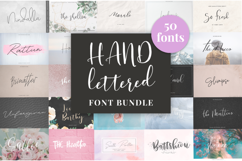 handlettered-font-bundle