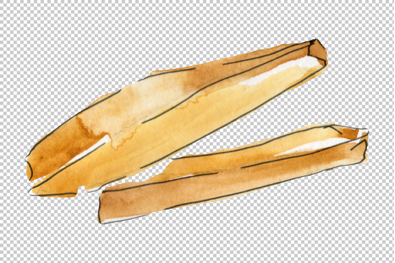 french-fries-watercolor-png