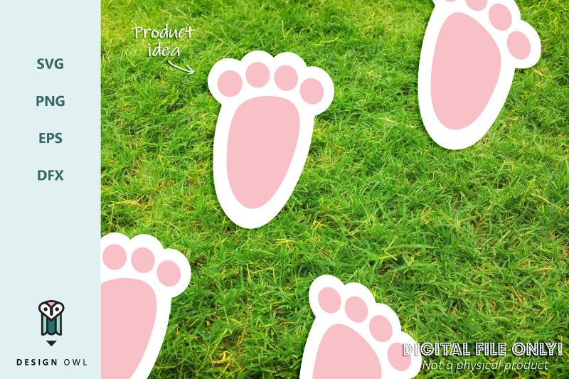 Bunny feet - SVG file By Design Owl | TheHungryJPEG