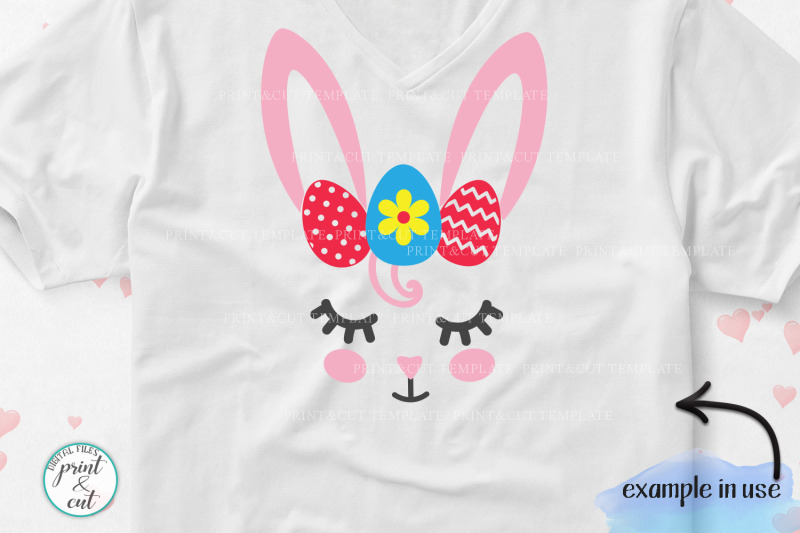 bunny-rabbit-faces-with-flowers-unicorn-horn-crown-bandana-clip-art