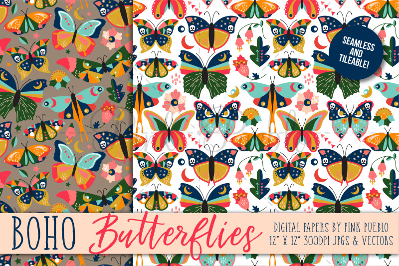 vintage-style-butterfly-and-moth-patterns