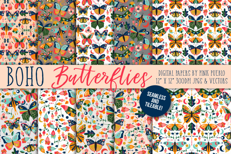 vintage-style-butterfly-and-moth-patterns