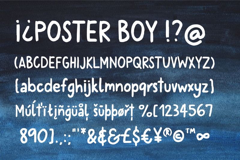 Poster Boy Brush Display Font By Sunday Nomad Thehungryjpeg Com