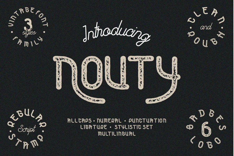 nouty-vintage-font