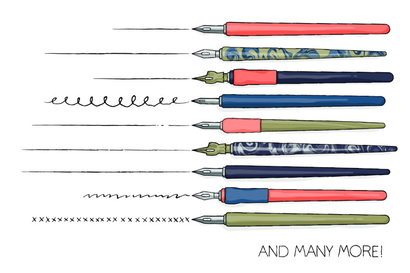 ai-hand-drawn-dip-pen-brushes