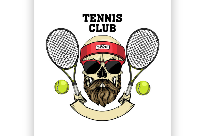 skull-with-tennis-racquets