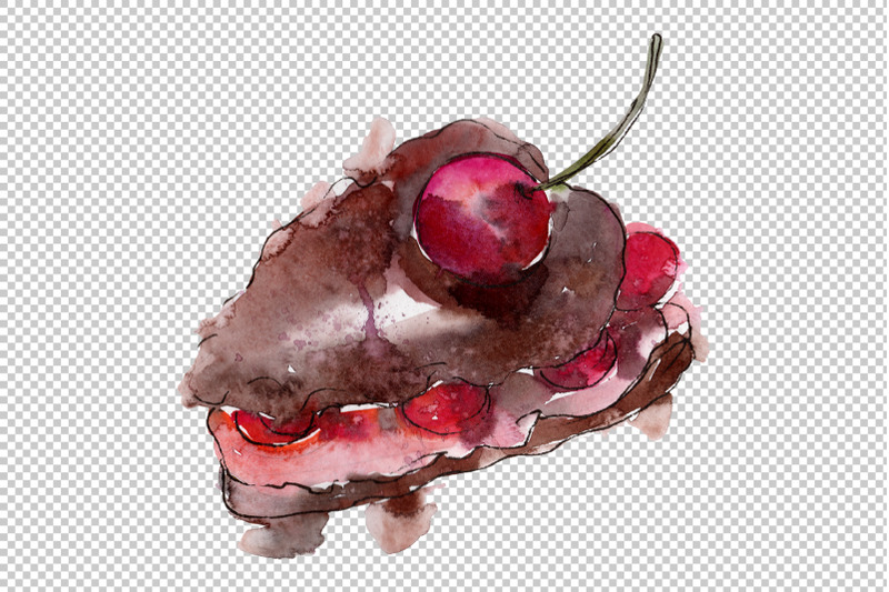 sweet-yummy-cake-watercolor-png