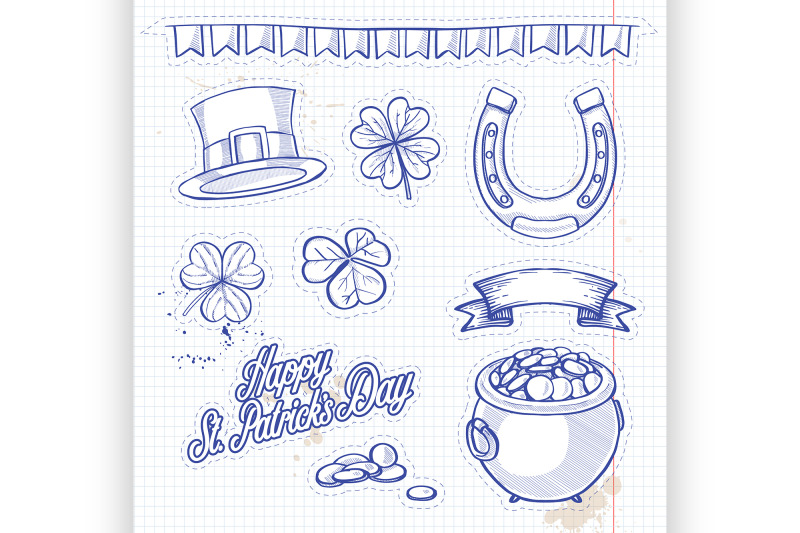 stickers-set-for-saint-patricks-day