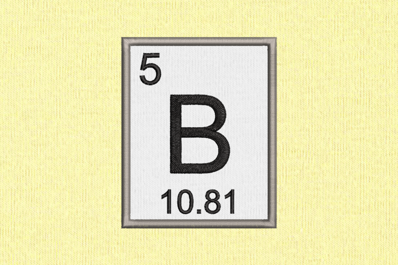 periodic-table-element-5-b-boron-applique-embroidery