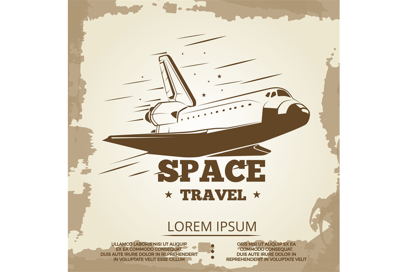 space-travel-grunge-vintage-banner-design