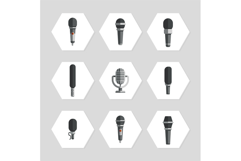microphones-icons-flat-microphones-icons-set