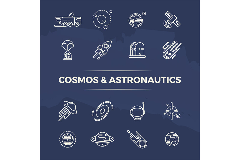 cosmos-and-astronautics-line-icons-planets-space-rockets-line-conc