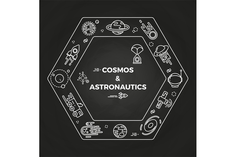 line-art-planets-rockets-asteroids