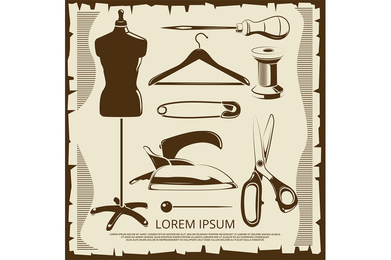 vintage-elements-for-tailor-labels-scissors-dummy-thread-pins