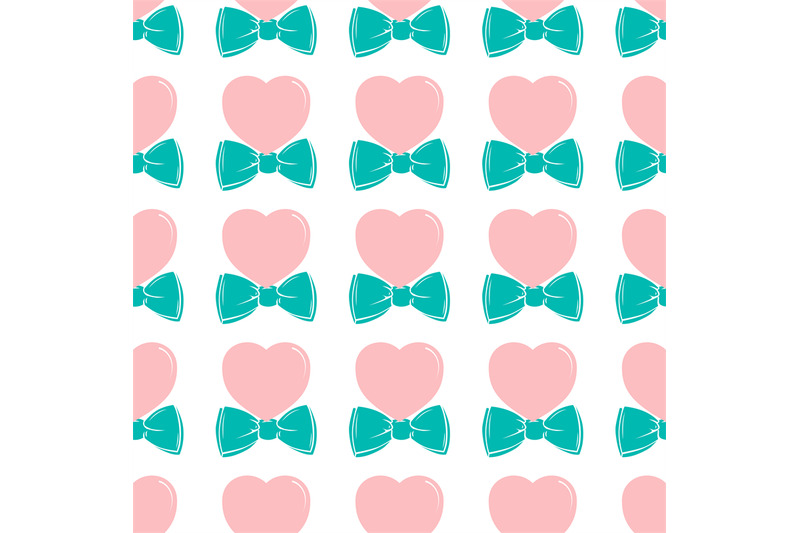 fashion-hipster-cute-seamless-pattern-with-pink-heart-with-bow-tie