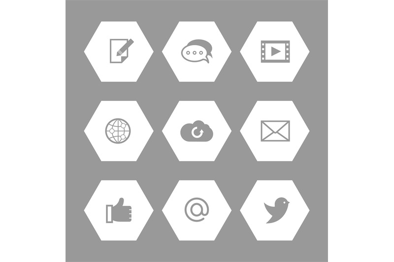 social-media-and-network-icons-set