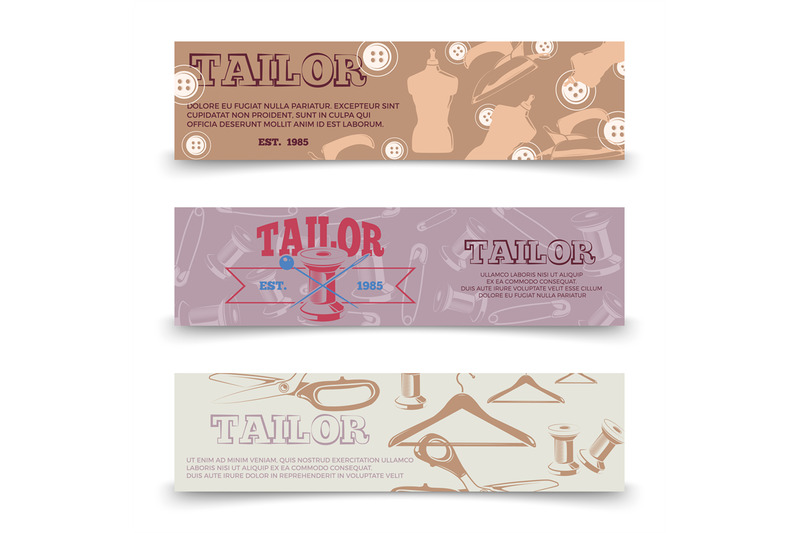 tailor-horizontal-banners-template-with-tailor-accessories