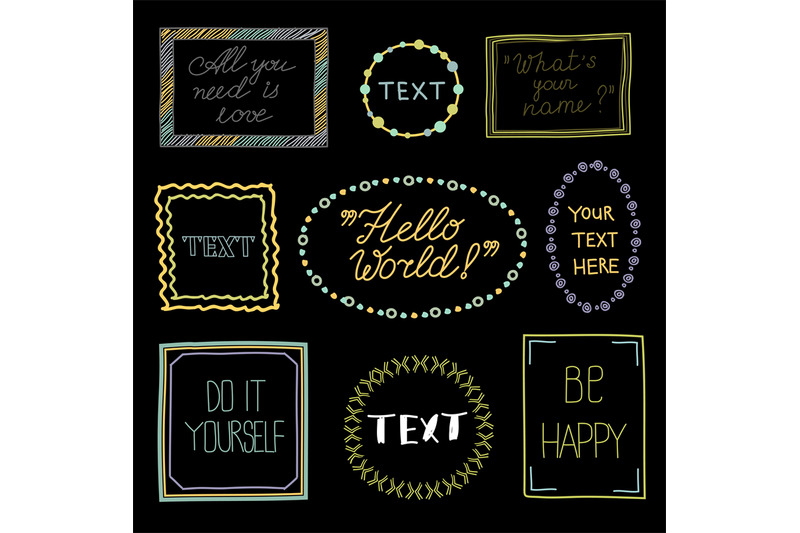 doodle-frames-with-text-hand-drawn