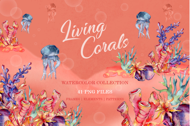 living-corals-watercolor-png