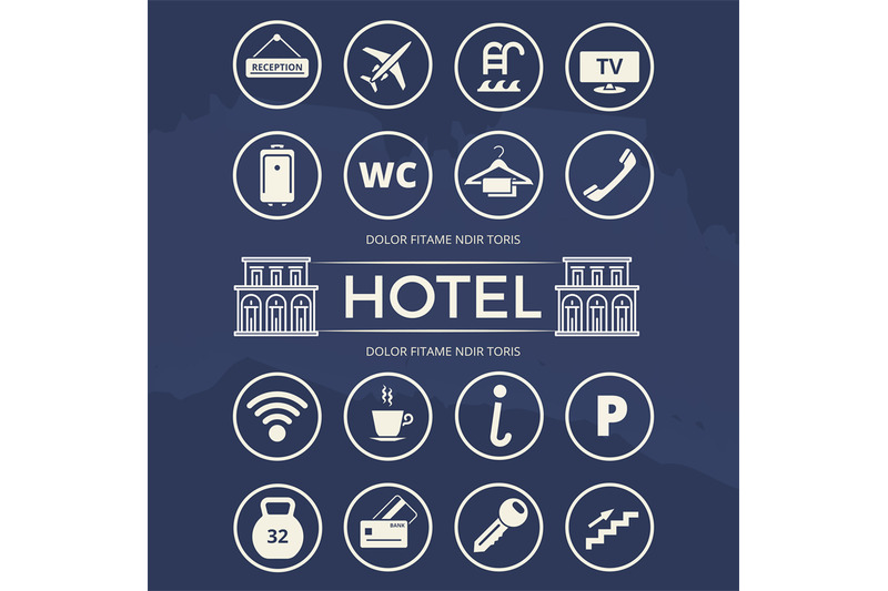 hotel-icons-set
