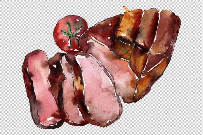 steak-watercolor-png