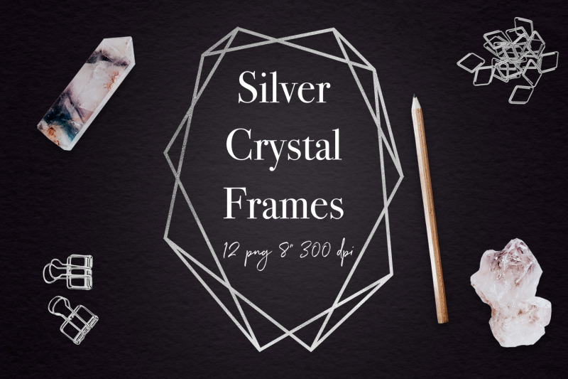 silver-geometric-frames