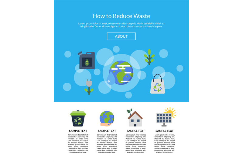 vector-illustration-with-ecology-flat-icons