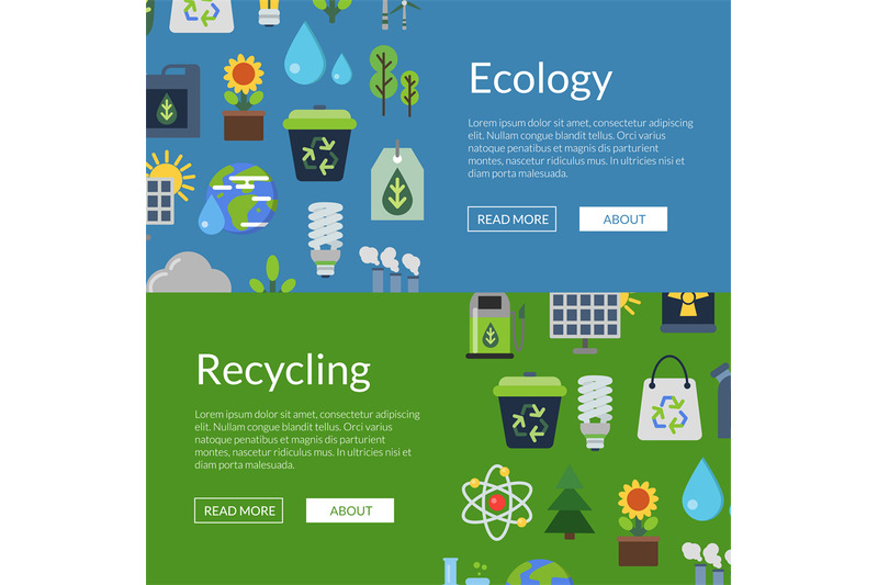 vector-banners-illustration-with-ecology-flat-icons