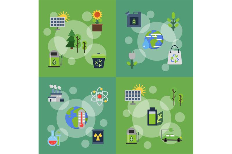 vector-banners-set-of-illustrations-with-ecology-flat-icons