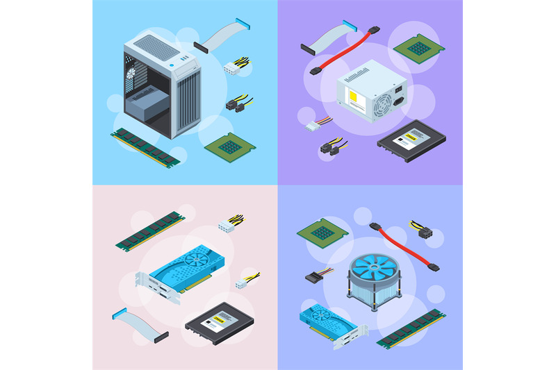 vector-isometric-electronic-devices-concept-illustration