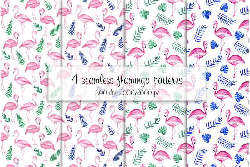watercolor-flamingo-pattern