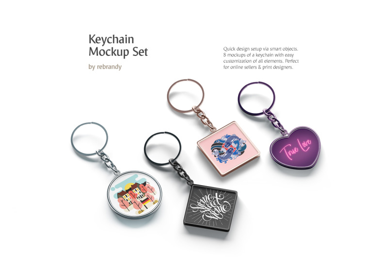 keychain-mockups-set
