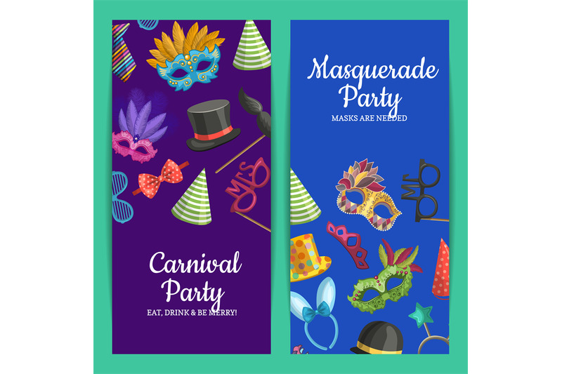 vector-card-or-flyer-illustration-with-masks-and-party